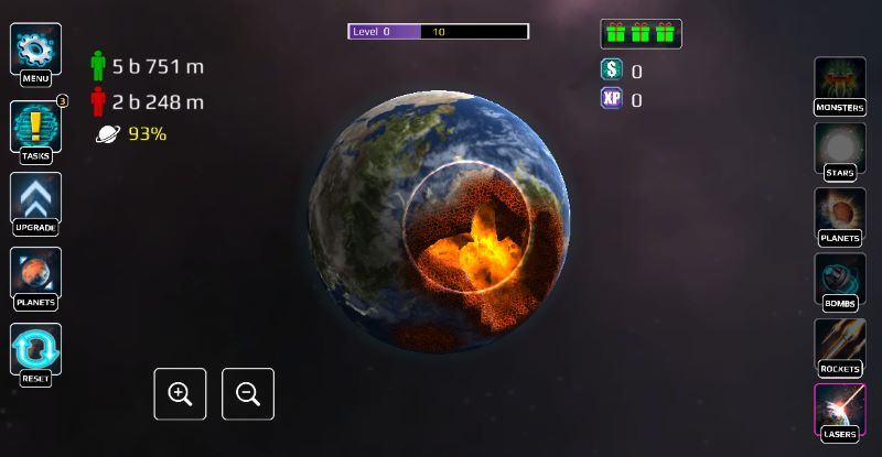 planet smash destruction screenshot