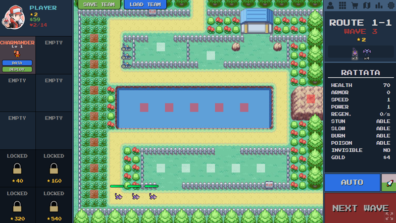 pokepath td screenshot